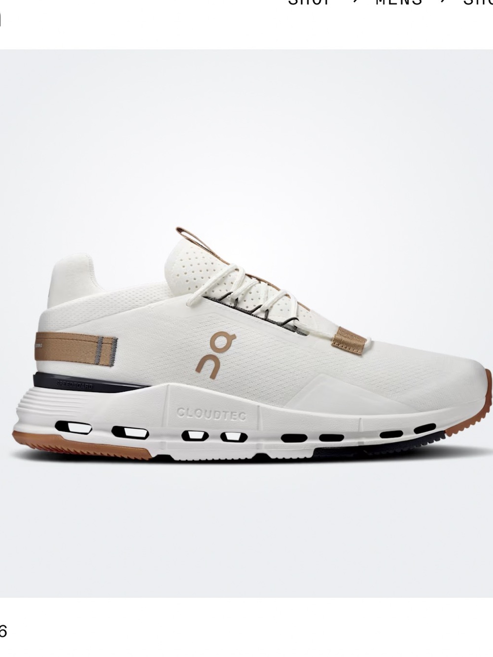 On Running Cloudnova 2 ivory MENS size 12 EUC - Picture 2 of 12